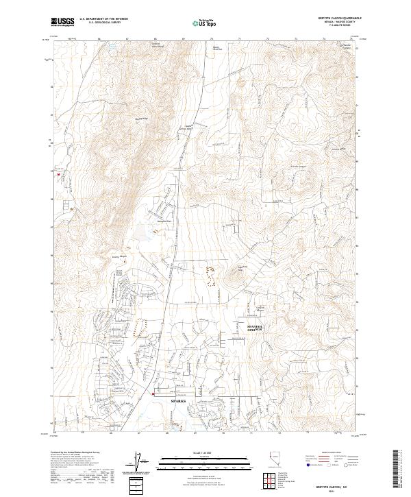 Griffith Canyon, NV — USGS 7.5-minute topo (2021)