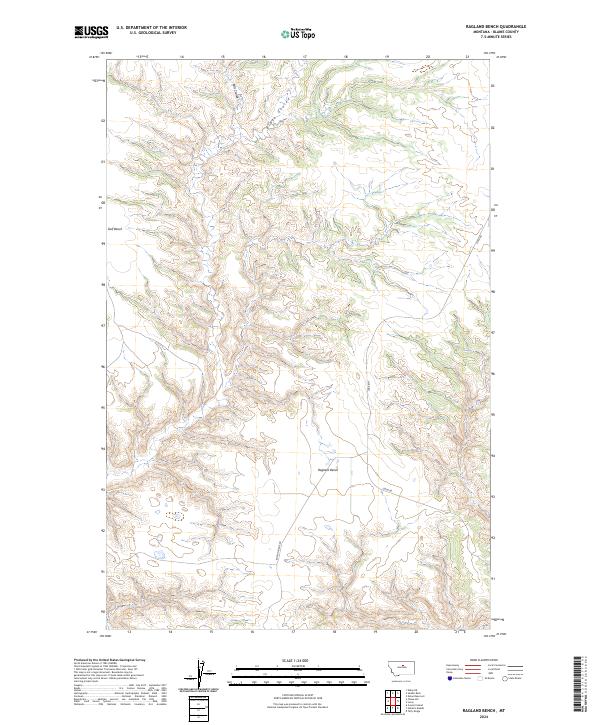 Ragland Bench, MT — USGS 7.5-minute topo (2024)