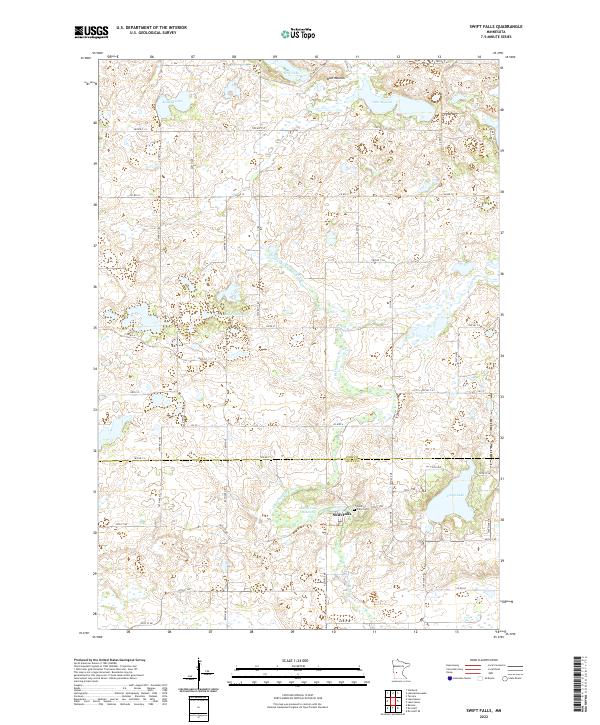 Swift Falls, MN — USGS 7.5-minute topo (2022)
