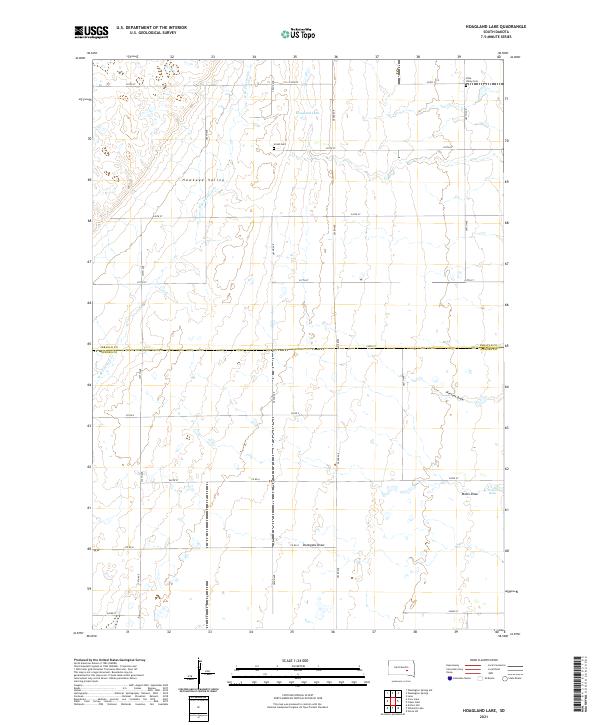 Hoagland Lake, SD — USGS 7.5-minute topo (2021)
