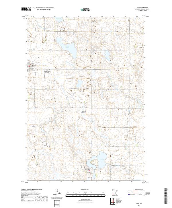 Arco, MN — USGS 7.5-minute topo (2022)