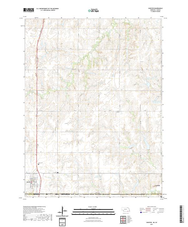 Chester, NE-KS — USGS 7.5-minute topo (2021)