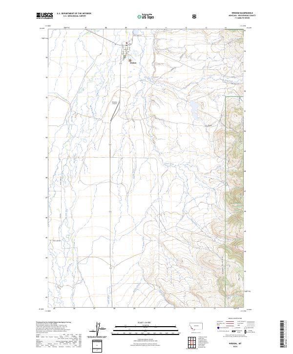 Wisdom, MT — USGS 7.5-minute topo (2024)