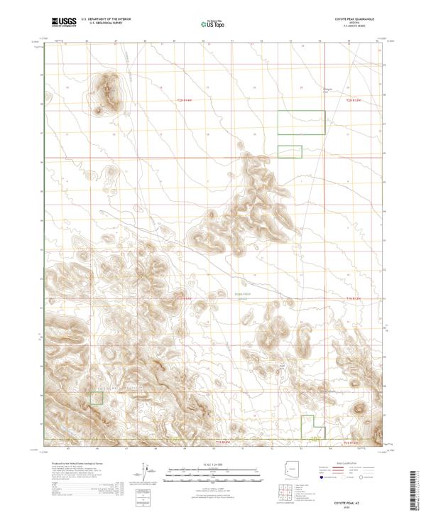 Coyote Peak, AZ — USGS 7.5-minute topo (2026)