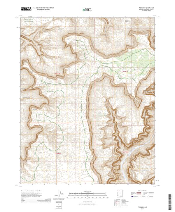 Fossil Bay, AZ — USGS 7.5-minute topo (2026)