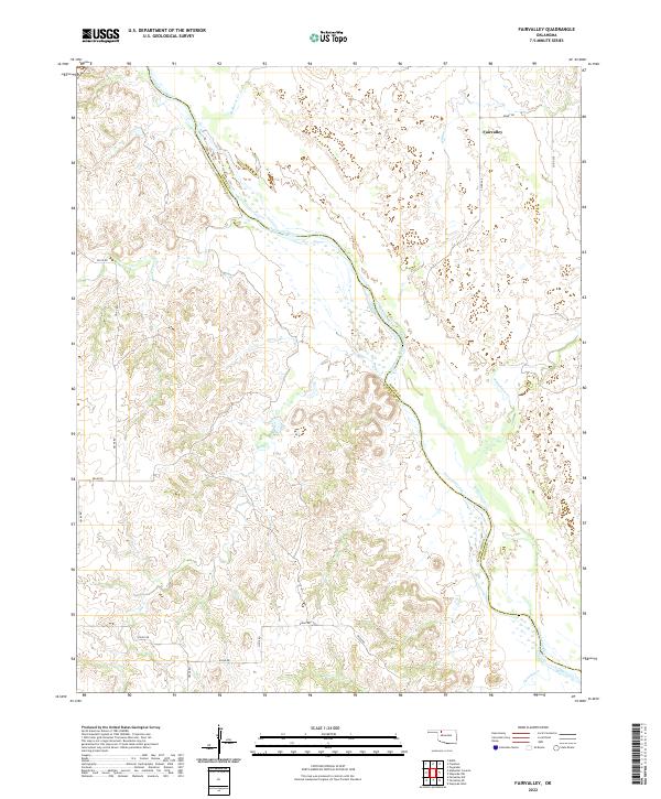 Fairvalley, OK — USGS 7.5-minute topo (2022)