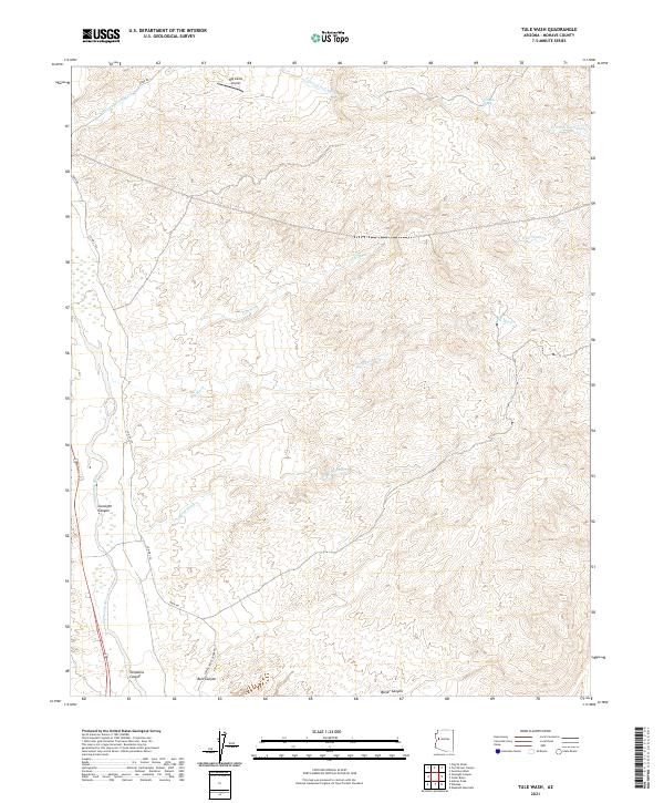 Tule Wash, AZ — USGS 7.5-minute topo (2021)