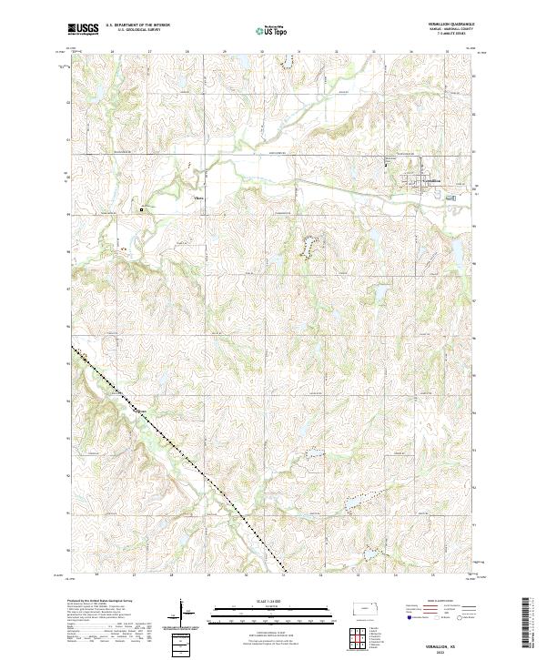 Vermillion, KS — USGS 7.5-minute topo (2022)