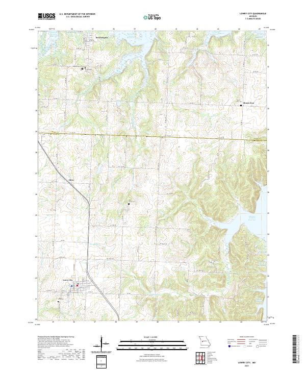 Lowry City, MO — USGS 7.5-minute topo (2021)