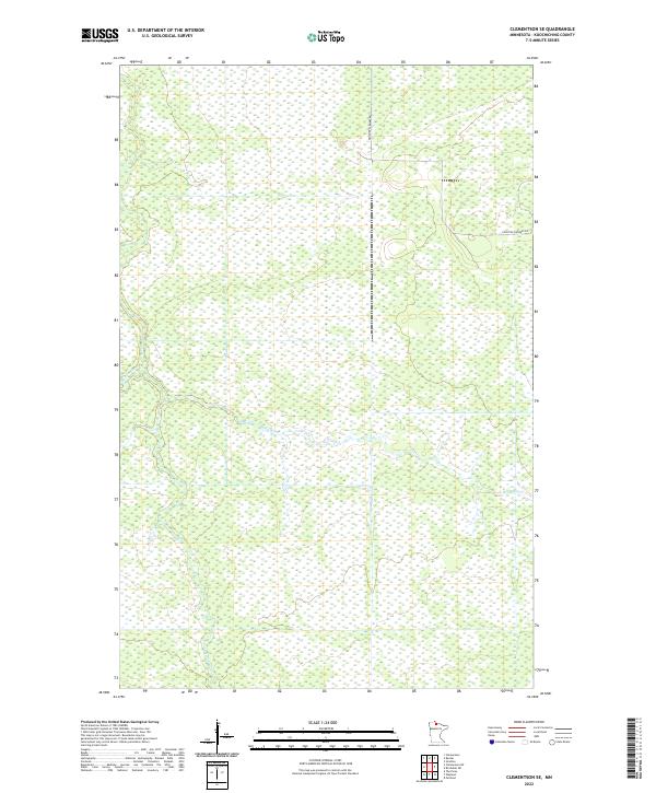 Clementson SE, MN — USGS 7.5-minute topo (2022)