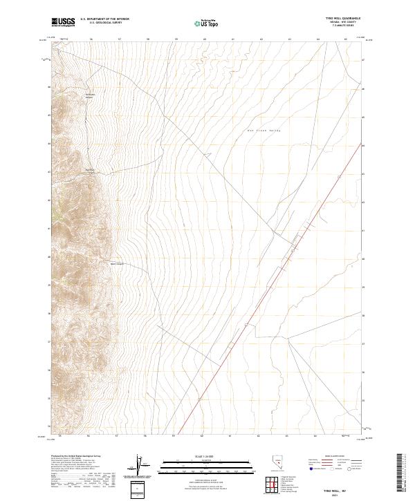 Tybo Well, NV — USGS 7.5-minute topo (2021)