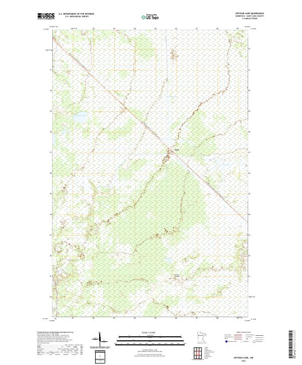 Upstead Lake, MN — USGS 7.5-minute topo (2022)