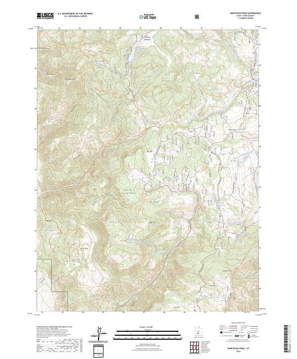Marysvale Peak, UT — USGS 7.5-minute topo (2023)