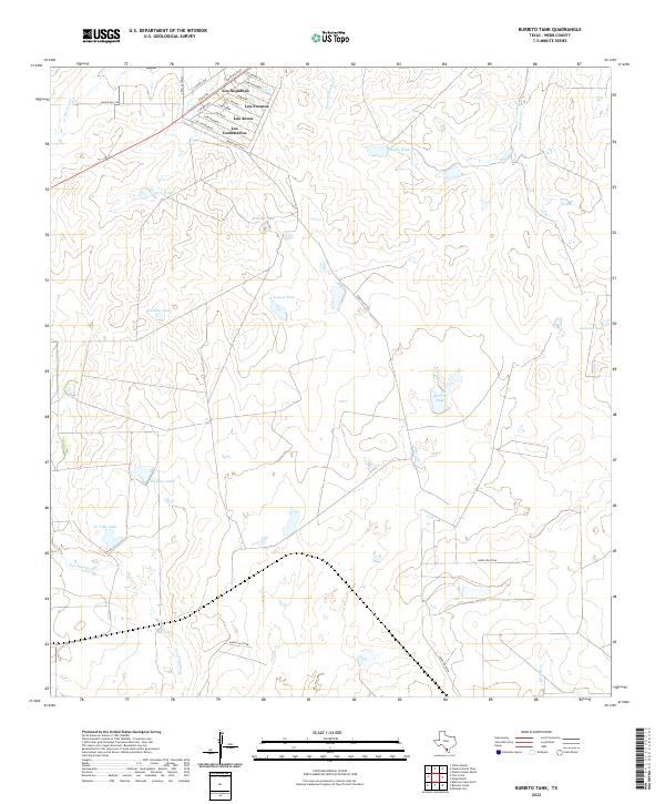 Burrito Tank, TX — USGS 7.5-minute topo (2022)
