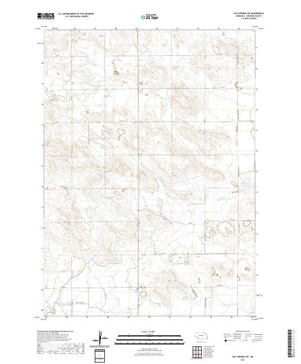 Hay Springs SW, NE — USGS 7.5-minute topo (2021)