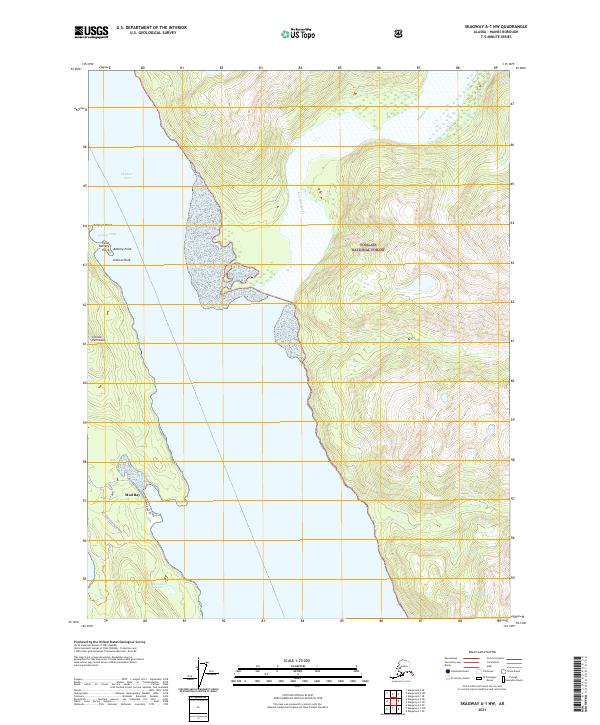 Skagway A-1 NW, AK — USGS 7.5-minute topo (2021)