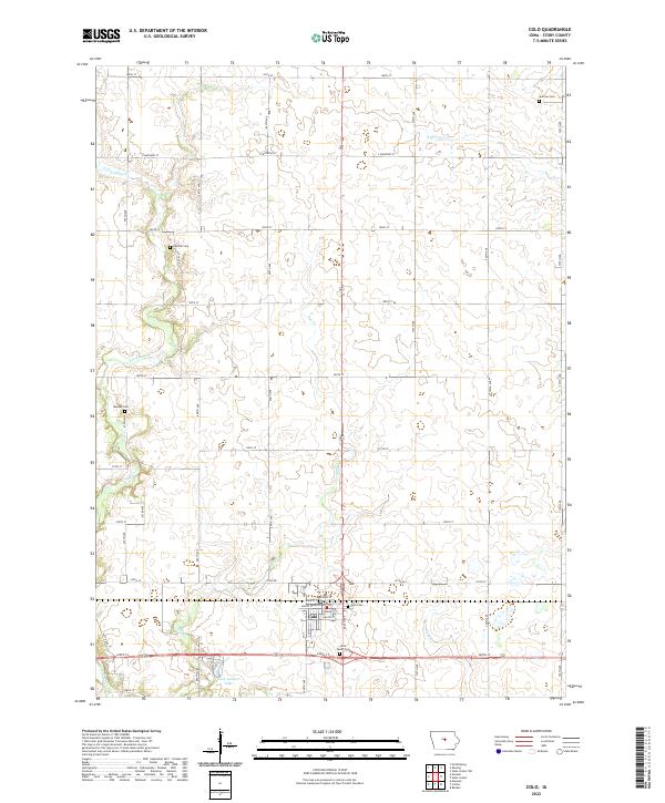 Colo, IA — USGS 7.5-minute topo (2022)