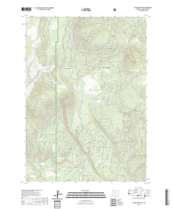 Stams Mountain, OR — USGS 7.5-minute topo (2023)