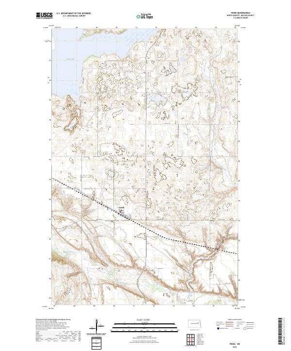 Pekin, ND — USGS 7.5-minute topo (2024)