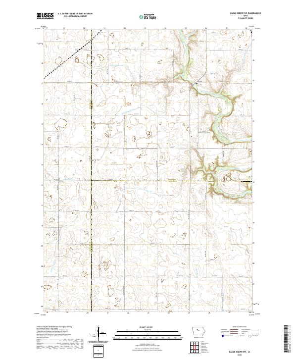 Eagle Grove SW, IA — USGS 7.5-minute topo (2022)