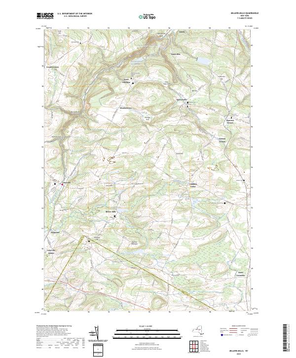 Millers Mills, NY — USGS 7.5-minute topo (2023)
