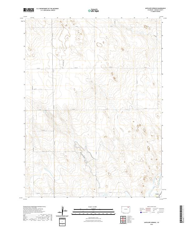 Antelope Springs, CO — USGS 7.5-minute topo (2022)