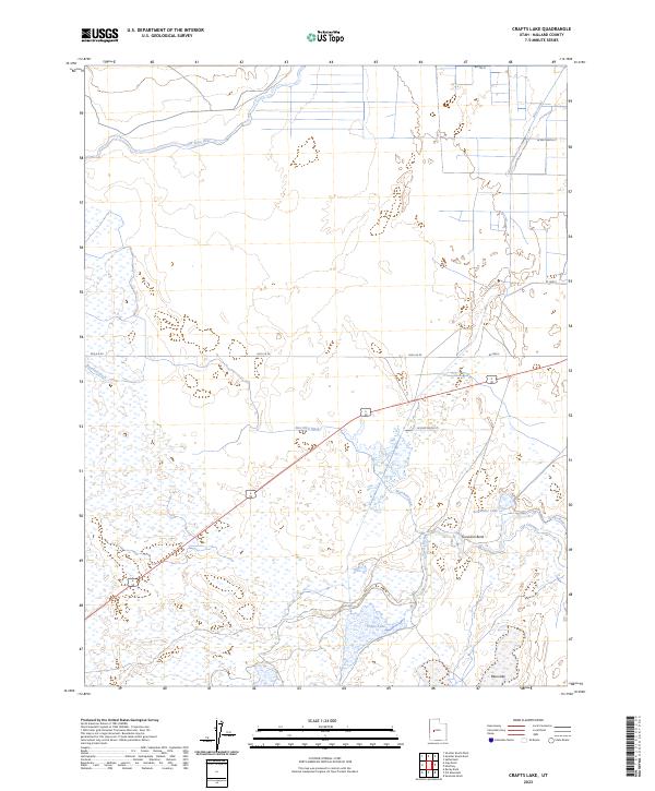 Crafts Lake, UT — USGS 7.5-minute topo (2023)