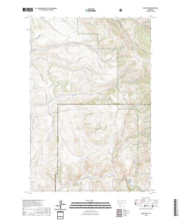 Deer Park, MT — USGS 7.5-minute topo (2024)