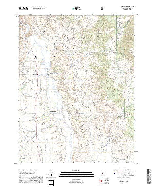 Marysvale, UT — USGS 7.5-minute topo (2023)