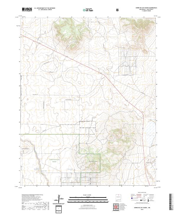 Cerro De Los Taoses, NM — USGS 7.5-minute topo (2023)