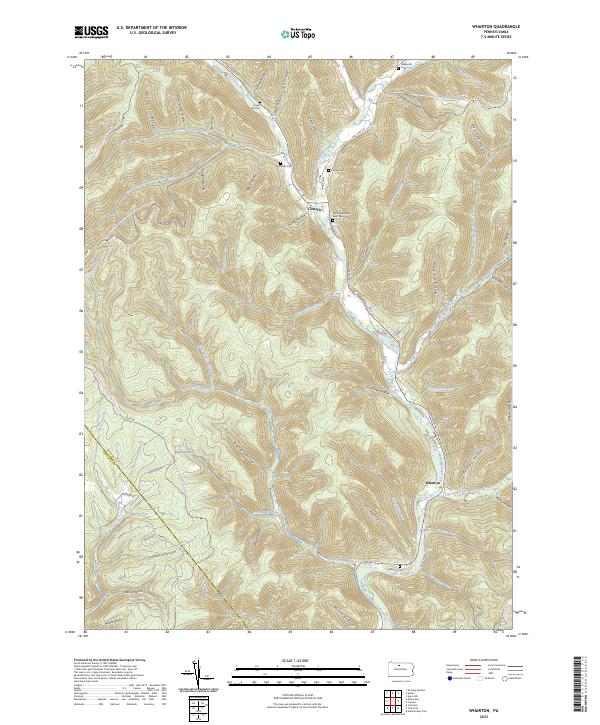Wharton, PA — USGS 7.5-minute topo (2023)