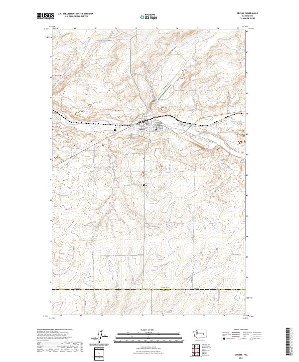 Odessa, WA — USGS 7.5-minute topo (2023)