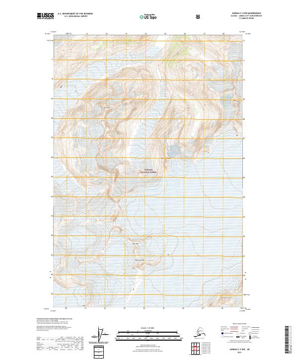 Juneau C-2 NW, AK — USGS 7.5-minute topo (2021)