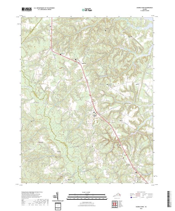 Church View, VA — USGS 7.5-minute topo (2022)