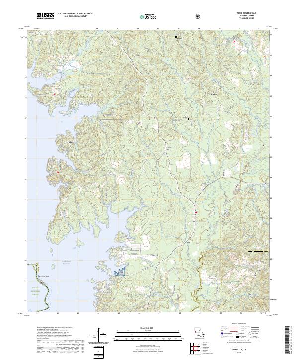 Toro, LA-TX — USGS 7.5-minute topo (2024)
