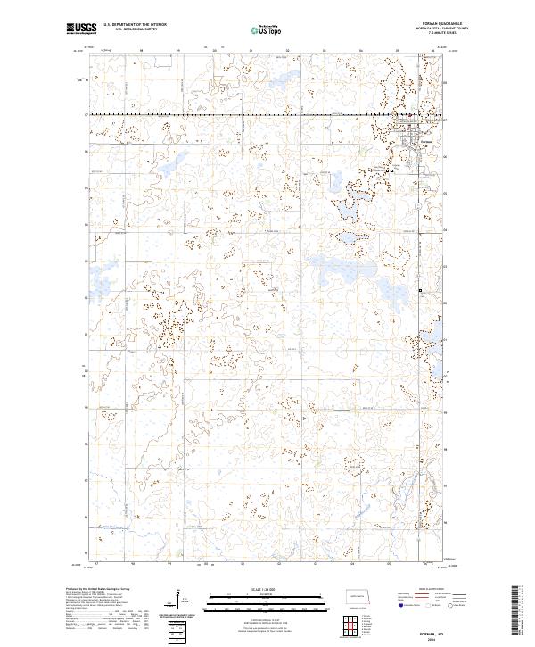 Forman, ND — USGS 7.5-minute topo (2024)