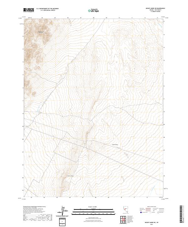 Mount Annie NE, NV — USGS 7.5-minute topo (2021)