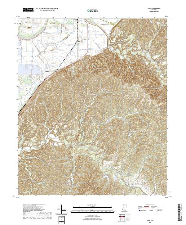 Eden, MS — USGS 7.5-minute topo (2024)