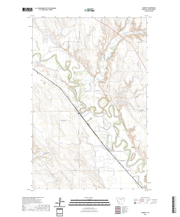 Tampico, MT — USGS 7.5-minute topo (2024)