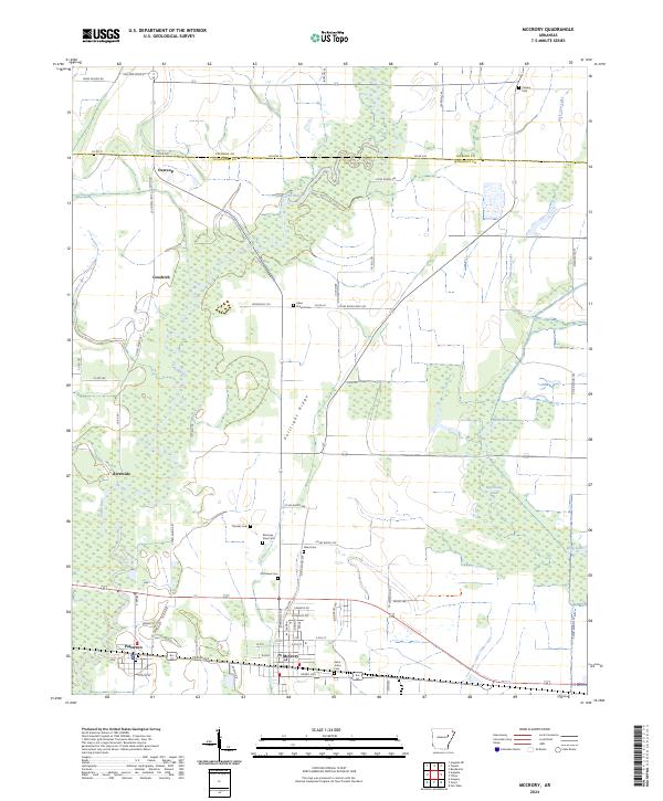 McCrory, AR — USGS 7.5-minute topo (2024)