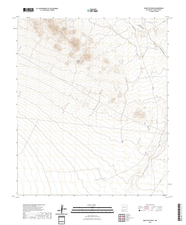 Ninetysix Ranch, NM — USGS 7.5-minute topo (2023)