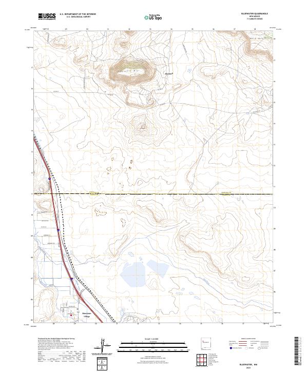 Bluewater, NM — USGS 7.5-minute topo (2023)