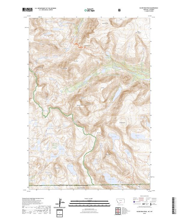 Silver Run Peak, MT-WY — USGS 7.5-minute topo (2024)