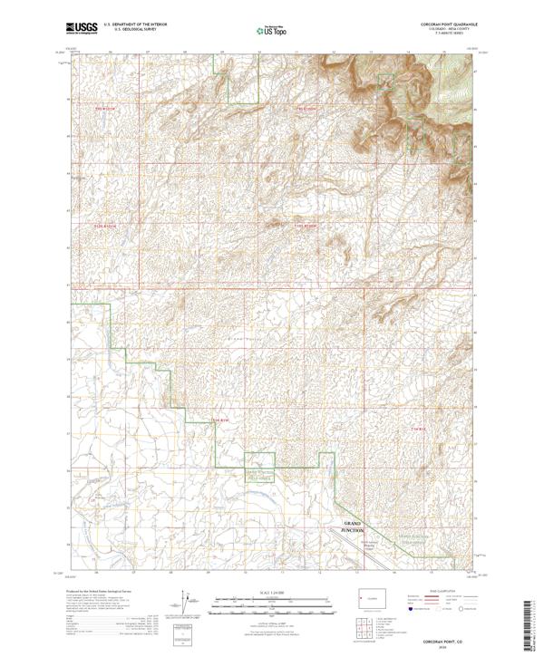 Corcoran Point, CO — USGS 7.5-minute topo (2026)