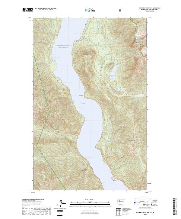 Hozomeen Mountain, WA-BC — USGS 7.5-minute topo (2023)