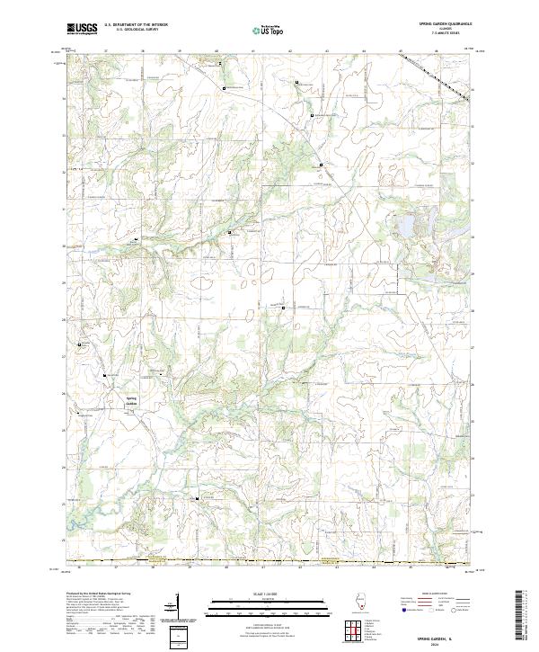 Spring Garden, IL — USGS 7.5-minute topo (2024)