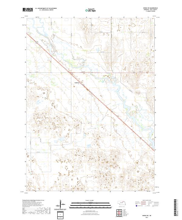 Ewing SW, NE — USGS 7.5-minute topo (2021)