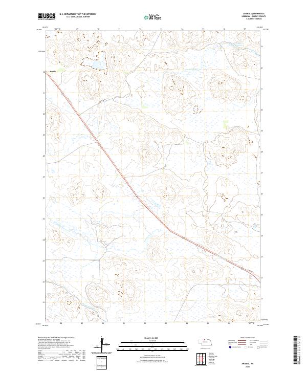 Arabia, NE — USGS 7.5-minute topo (2021)