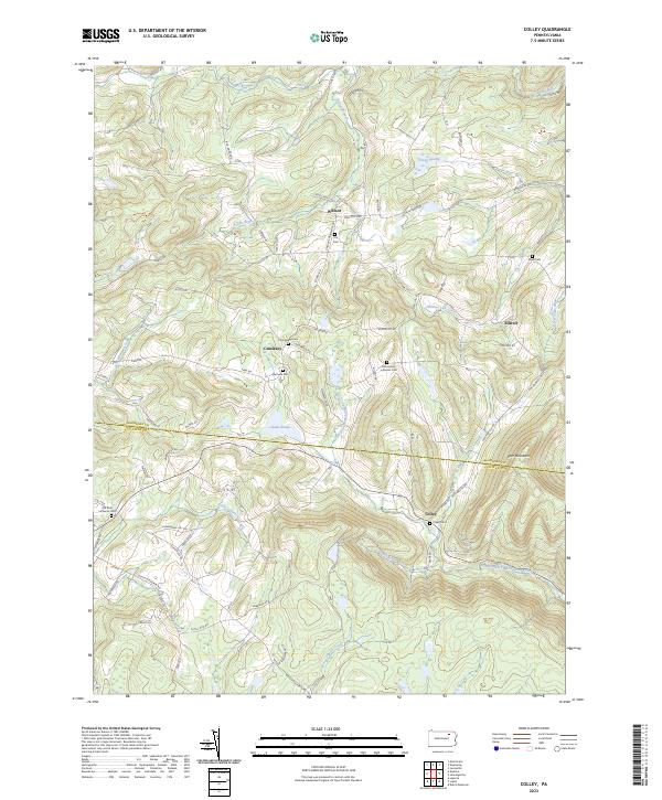 Colley, PA — USGS 7.5-minute topo (2023)