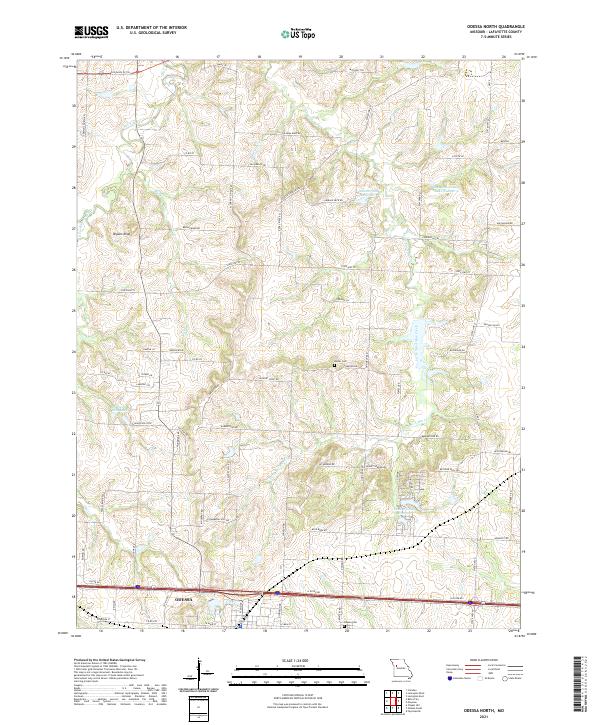 Odessa North, MO — USGS 7.5-minute topo (2021)